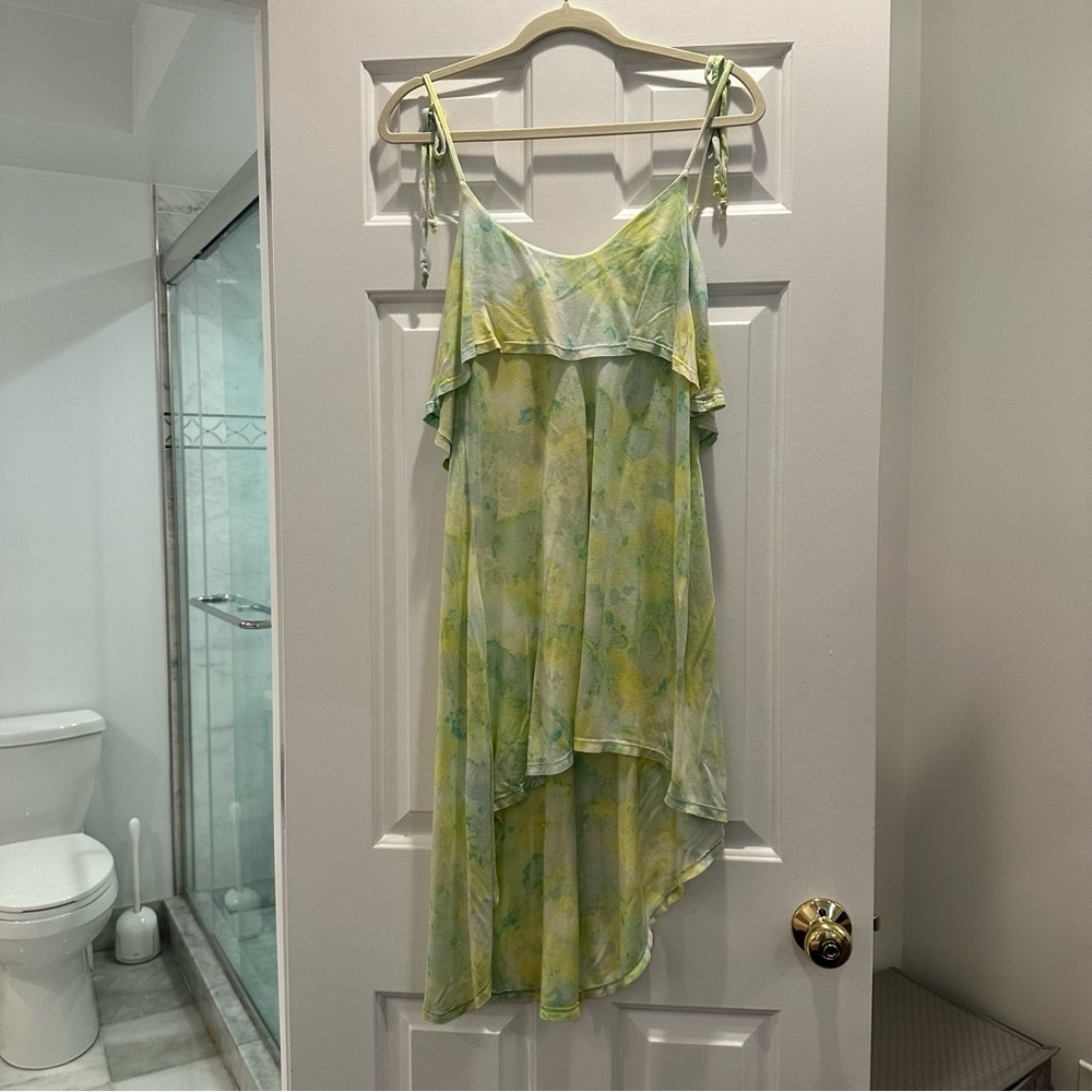 Young fabulous and broke tie dyed high low, low back dress